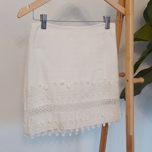 H&M White Skirt Size 2
